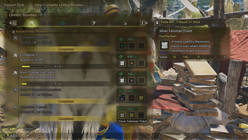 Silver Talisman Ticket in Monster Hunter Wilds