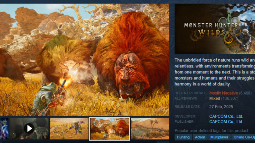 Monster Hunter Wilds Review Score