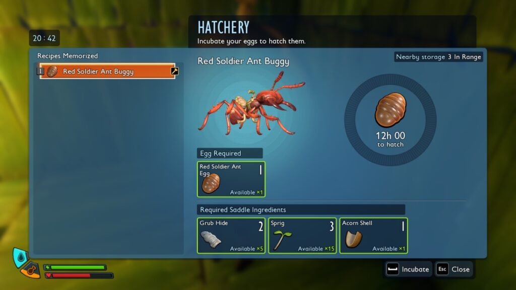 Hatching mechanic