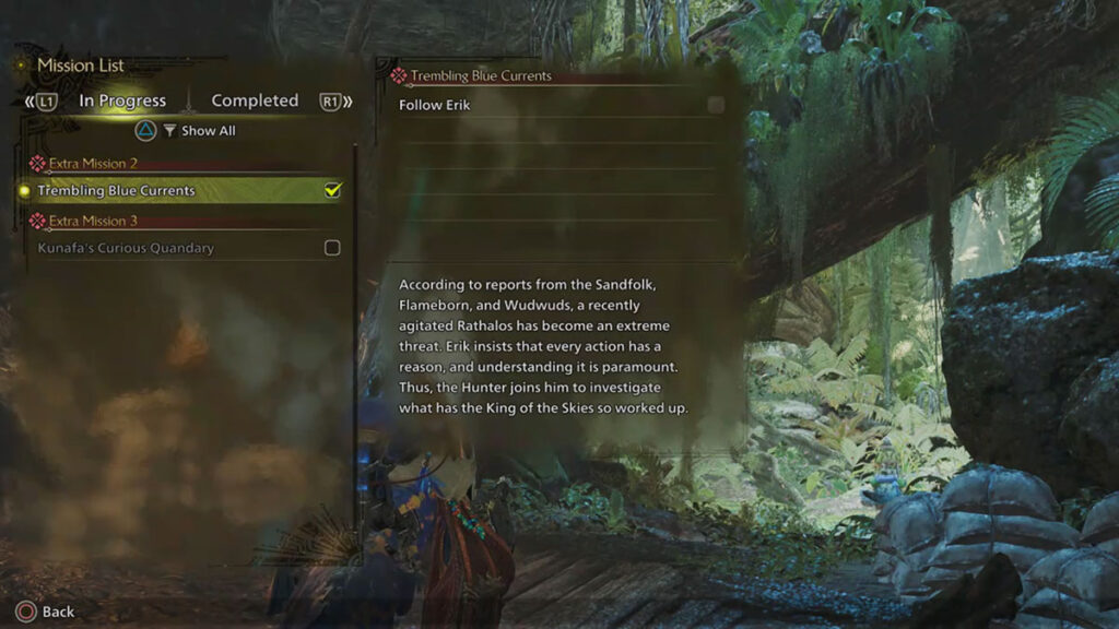 "Trembling Blue Currents" Side Mission