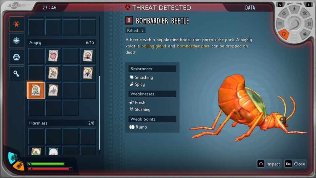 Bombardier Beetle Loot