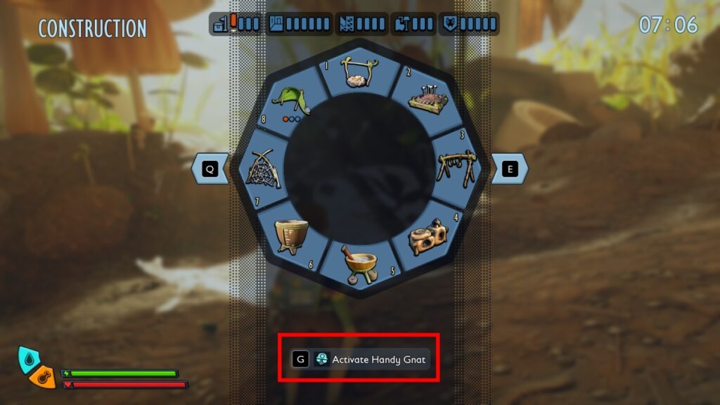 Handy Gnat Building Menu