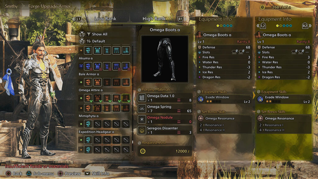 Omega Attire Monster Hunter Wilds