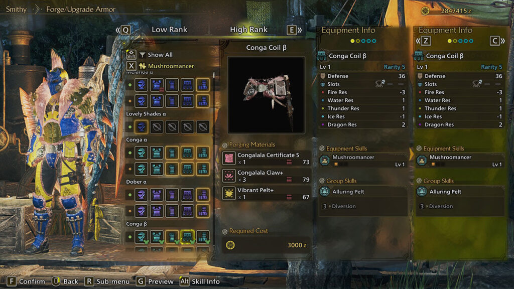 Armor Pieces with Mushroomancer in Monster Hunter Wilds