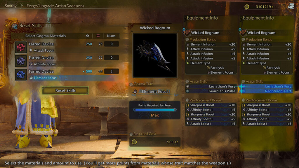 Gogma Weapons and Focus Types in Monster Hunter Wilds