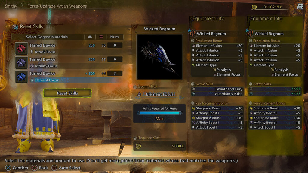 Gogma Weapons and Focus Types in Monster Hunter Wilds