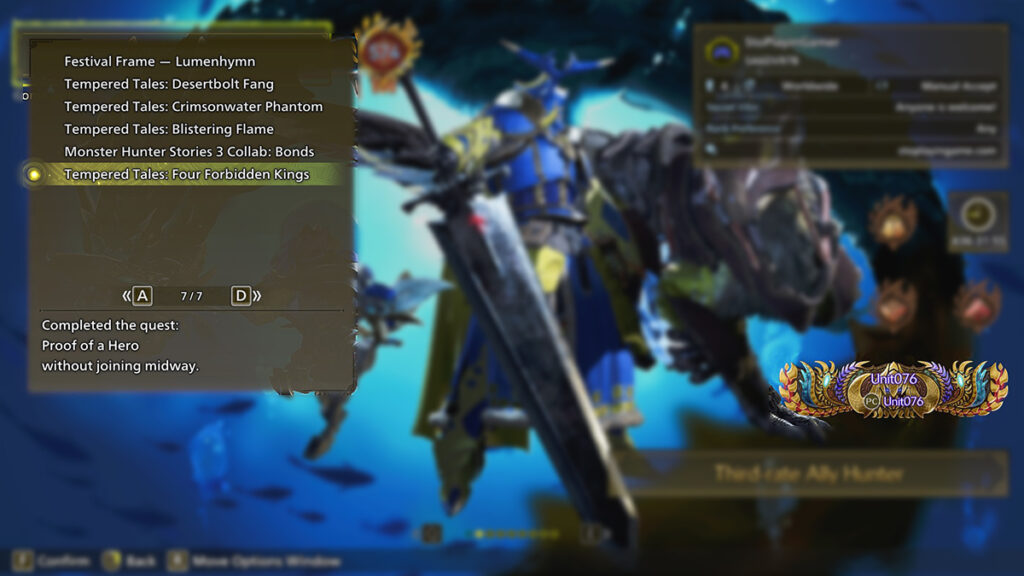 Proof of a Hero Nameplate reward