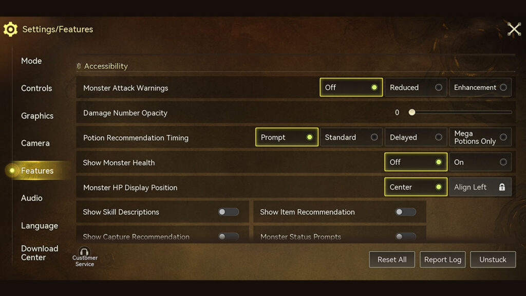 Essential Features Options to Tweak in Monster Hunter Outlanders